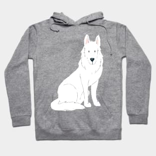 White German Shepherd Hoodie